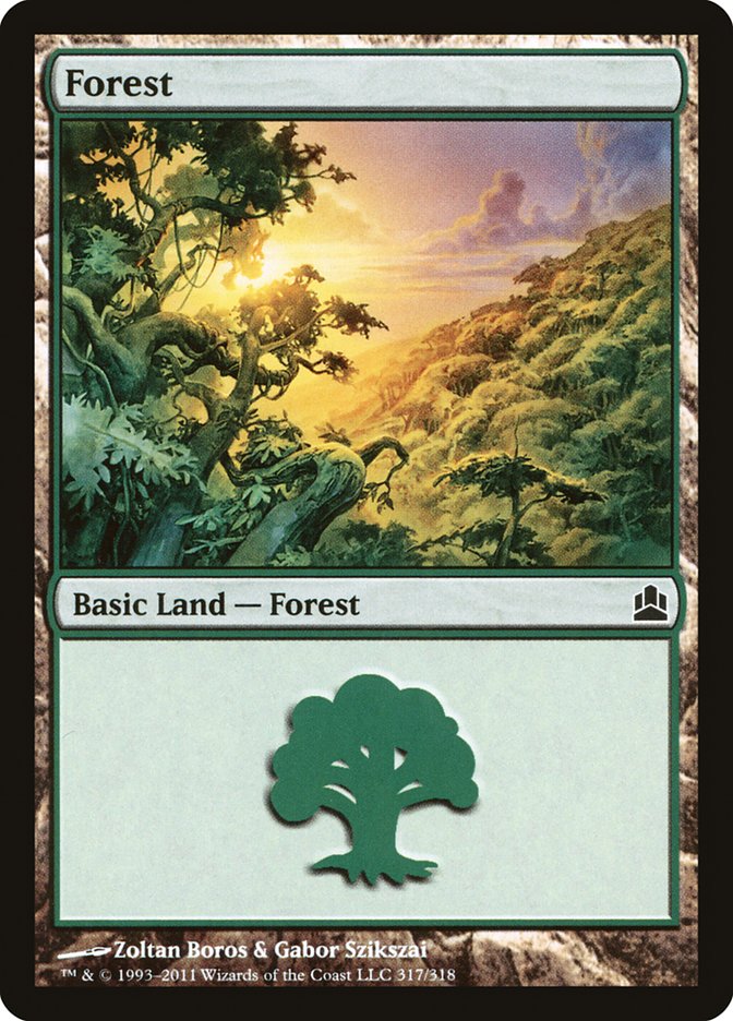 Forest (317) [Commander 2011] | Gate City Games LLC