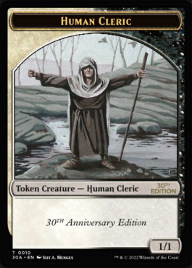 Human Cleric Token [30th Anniversary Tokens] | Gate City Games LLC