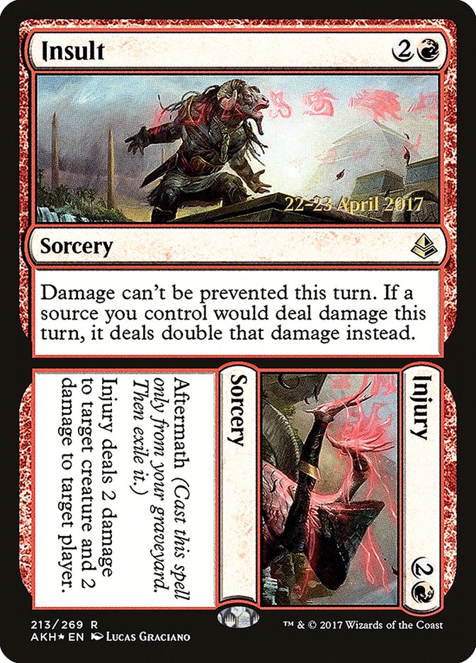 Insult // Injury [Amonkhet Prerelease Promos] | Gate City Games LLC
