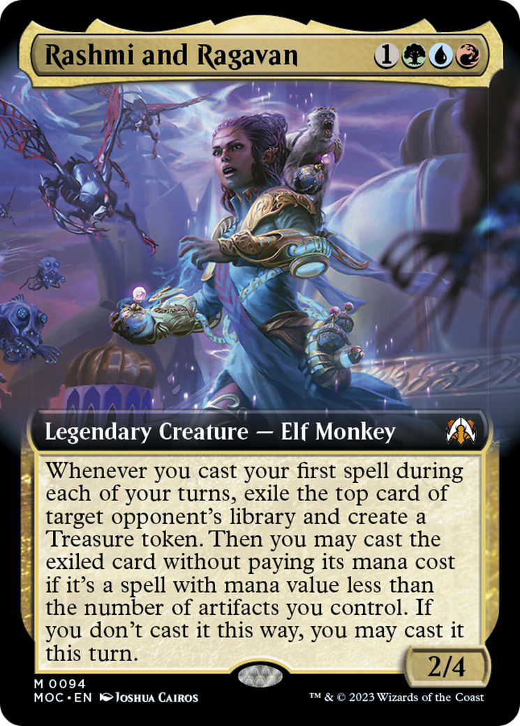 Rashmi and Ragavan (Extended Art) [March of the Machine Commander] | Gate City Games LLC