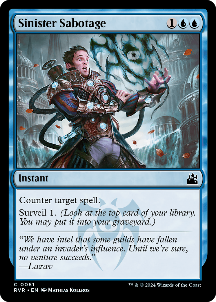 Sinister Sabotage [Ravnica Remastered] | Gate City Games LLC
