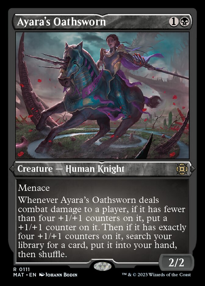 Ayara's Oathsworn (Foil Etched) [March of the Machine: The Aftermath] | Gate City Games LLC