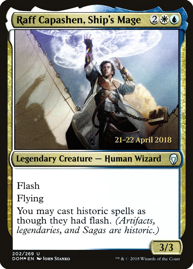 Raff Capashen, Ship's Mage [Dominaria Prerelease Promos] | Gate City Games LLC