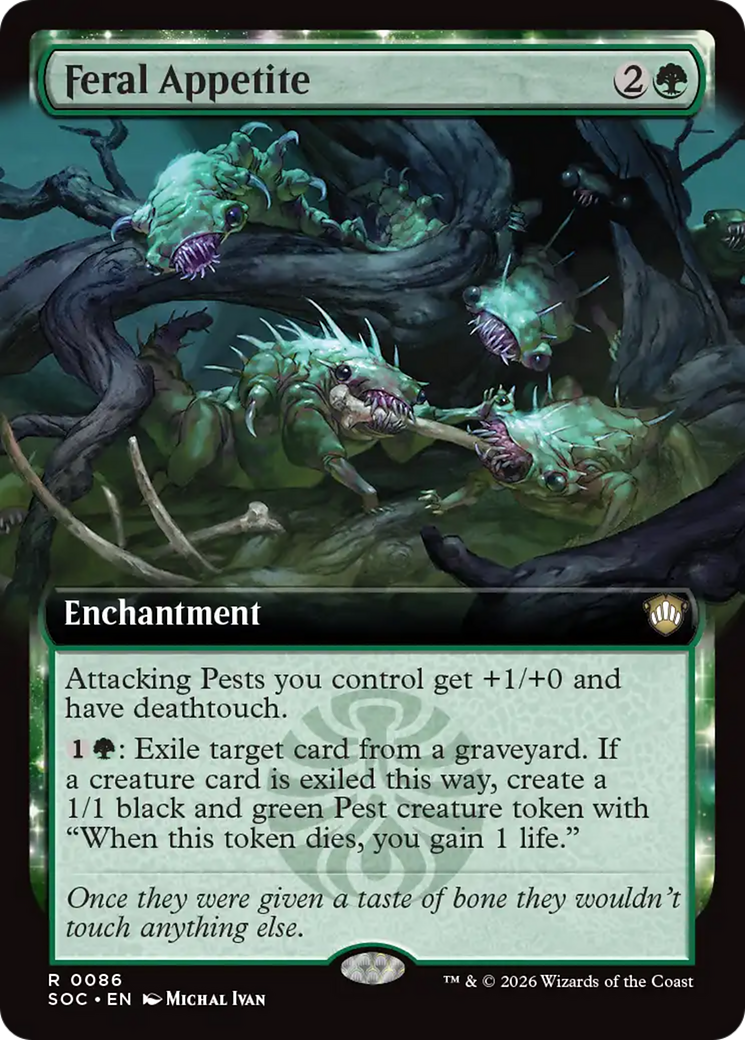 Feral Appetite (Extended Art) [Secrets of Strixhaven Commander] | Gate City Games LLC
