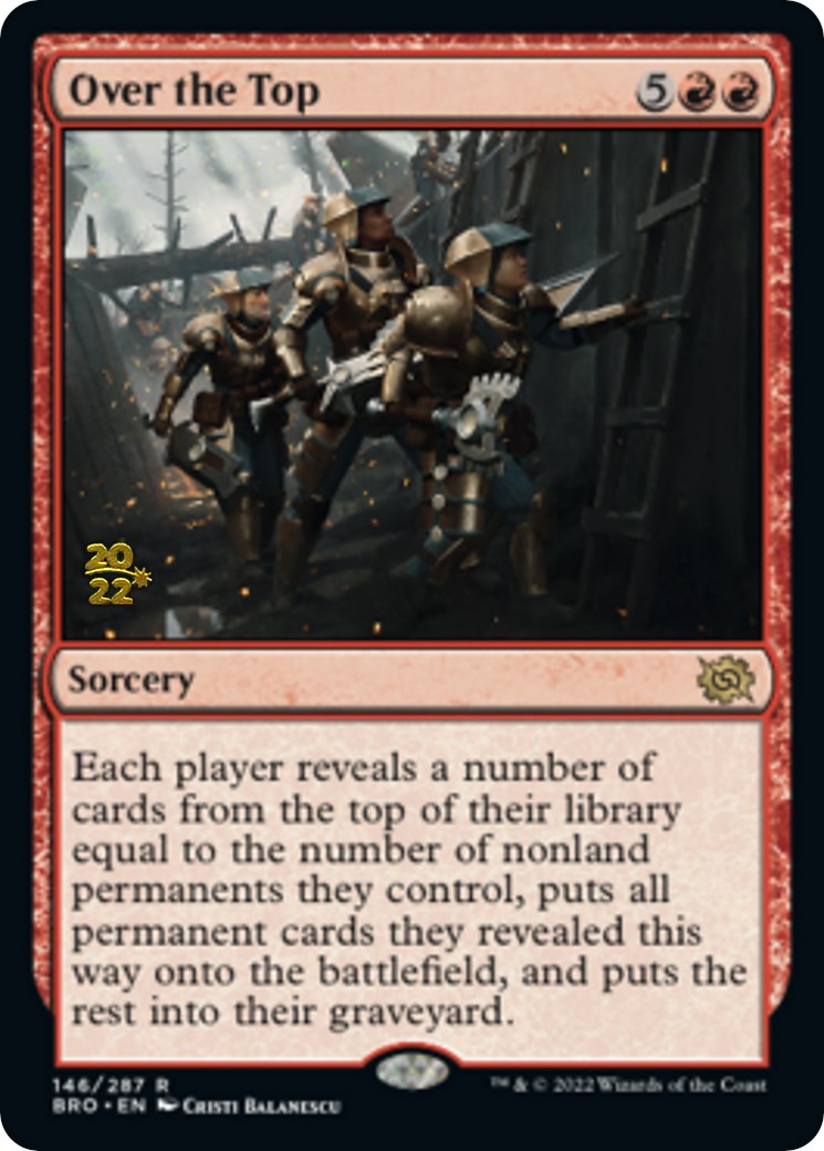 Over the Top [The Brothers' War Prerelease Promos] | Gate City Games LLC