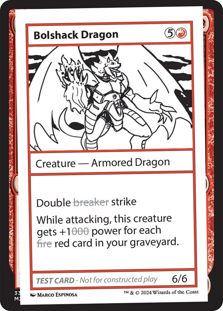 Bolshack Dragon [Mystery Booster 2 Playtest Cards] | Gate City Games LLC