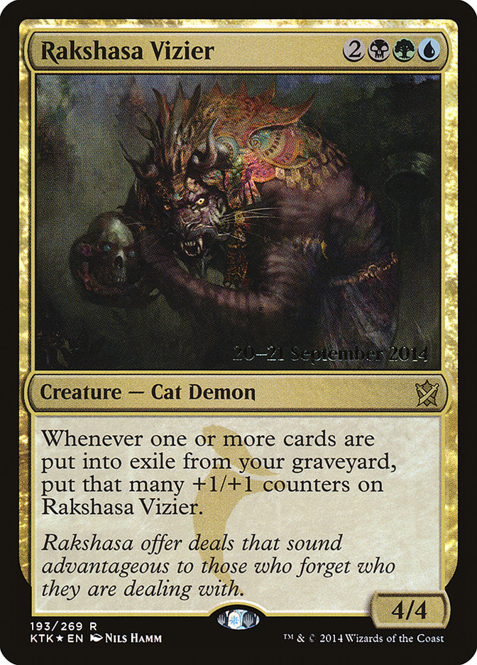 Rakshasa Vizier [Khans of Tarkir Prerelease Promos] | Gate City Games LLC