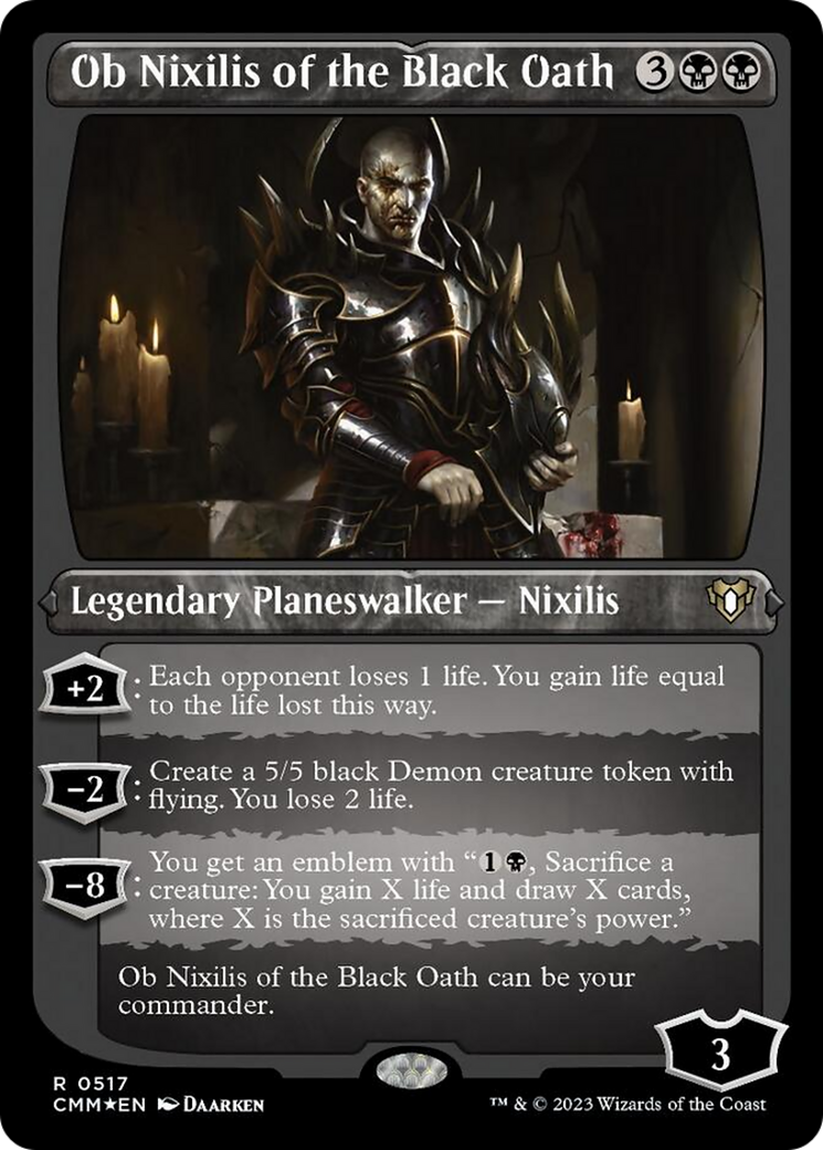 Ob Nixilis of the Black Oath (Foil Etched) [Commander Masters] | Gate City Games LLC