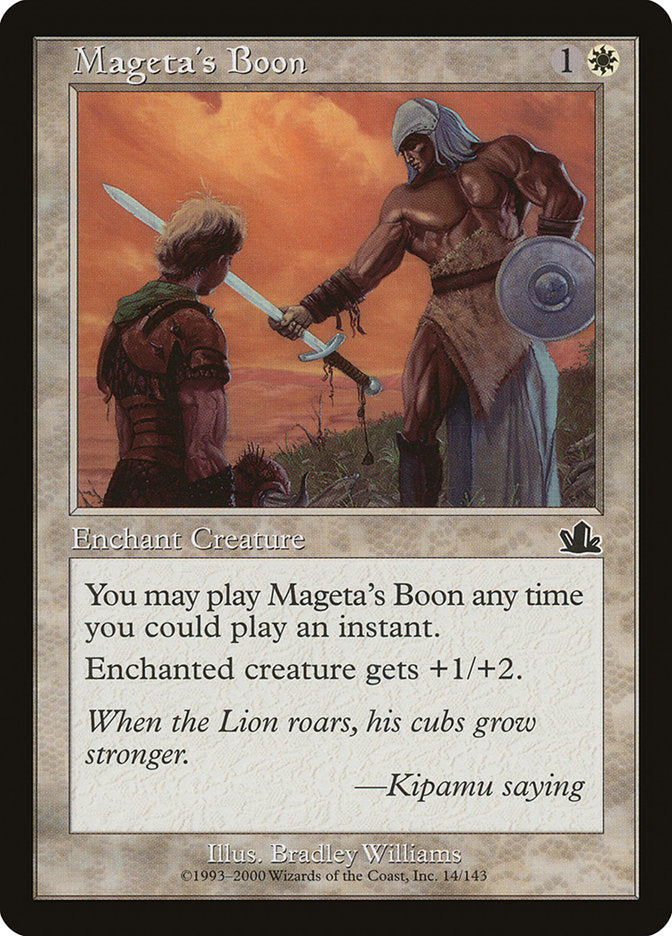 Mageta's Boon [Prophecy] | Gate City Games LLC