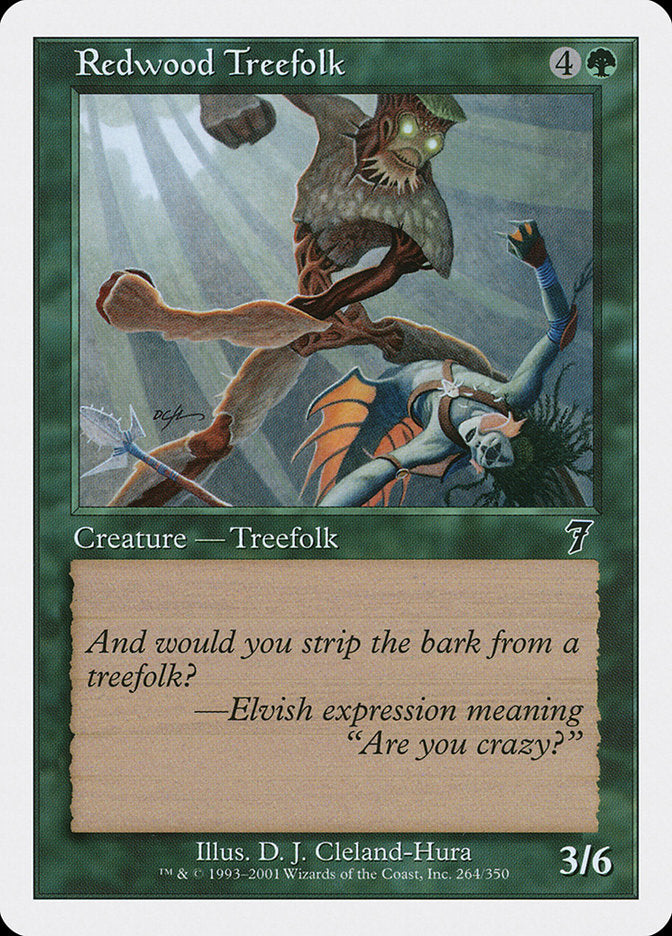 Redwood Treefolk [Seventh Edition] | Gate City Games LLC