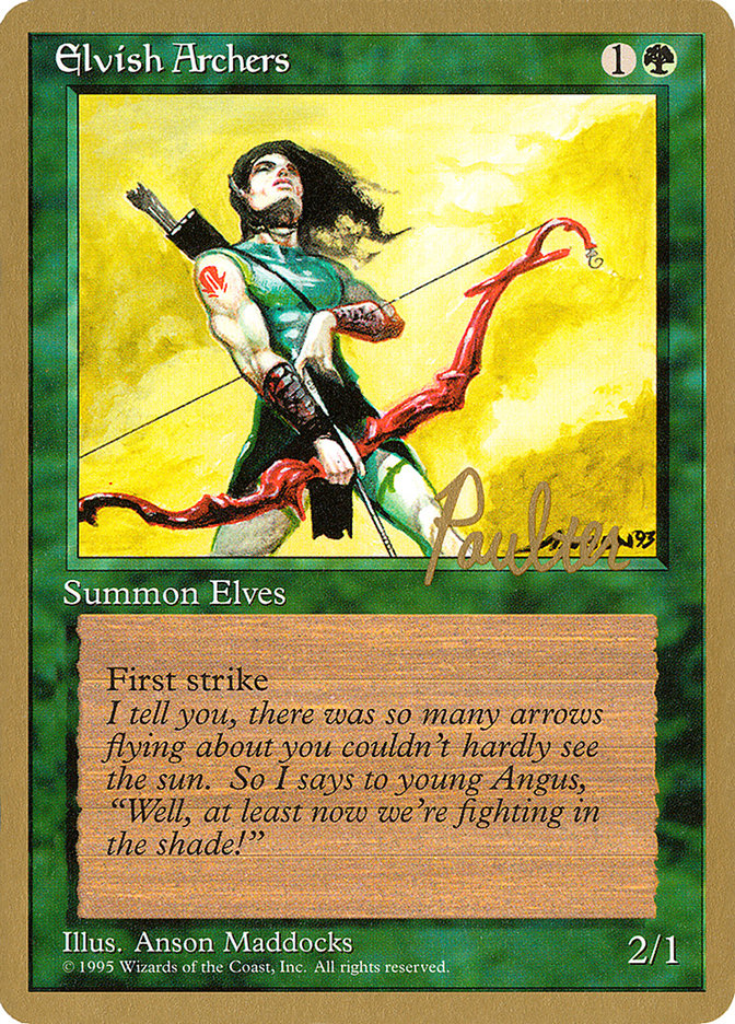 Elvish Archers (Preston Poulter) [Pro Tour Collector Set] | Gate City Games LLC