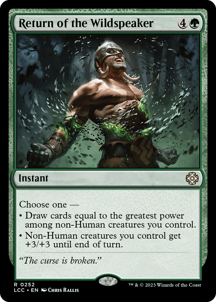 Return of the Wildspeaker [The Lost Caverns of Ixalan Commander] | Gate City Games LLC