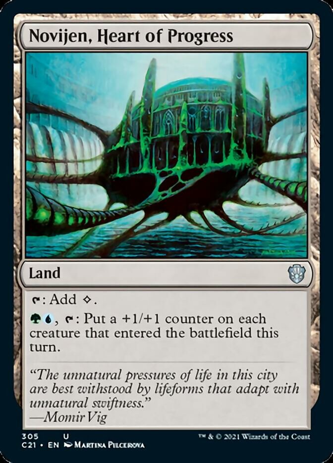 Novijen, Heart of Progress [Commander 2021] | Gate City Games LLC