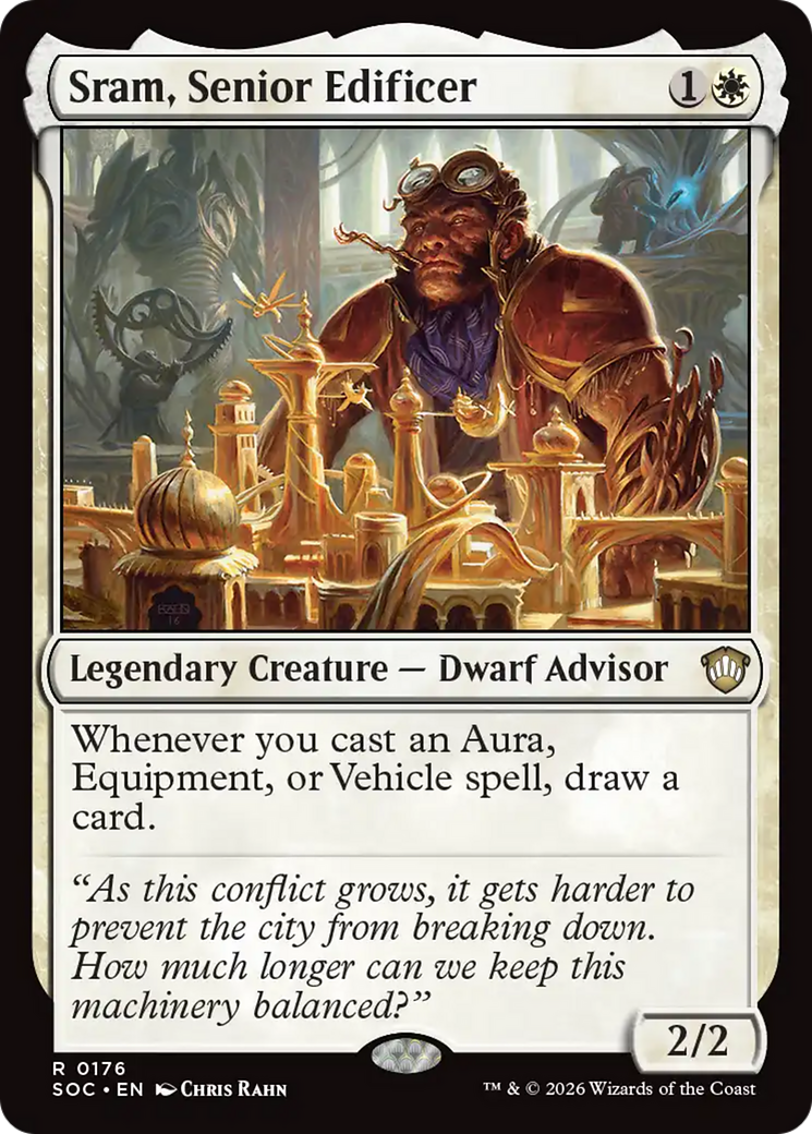 Sram, Senior Edificer [Secrets of Strixhaven Commander] | Gate City Games LLC