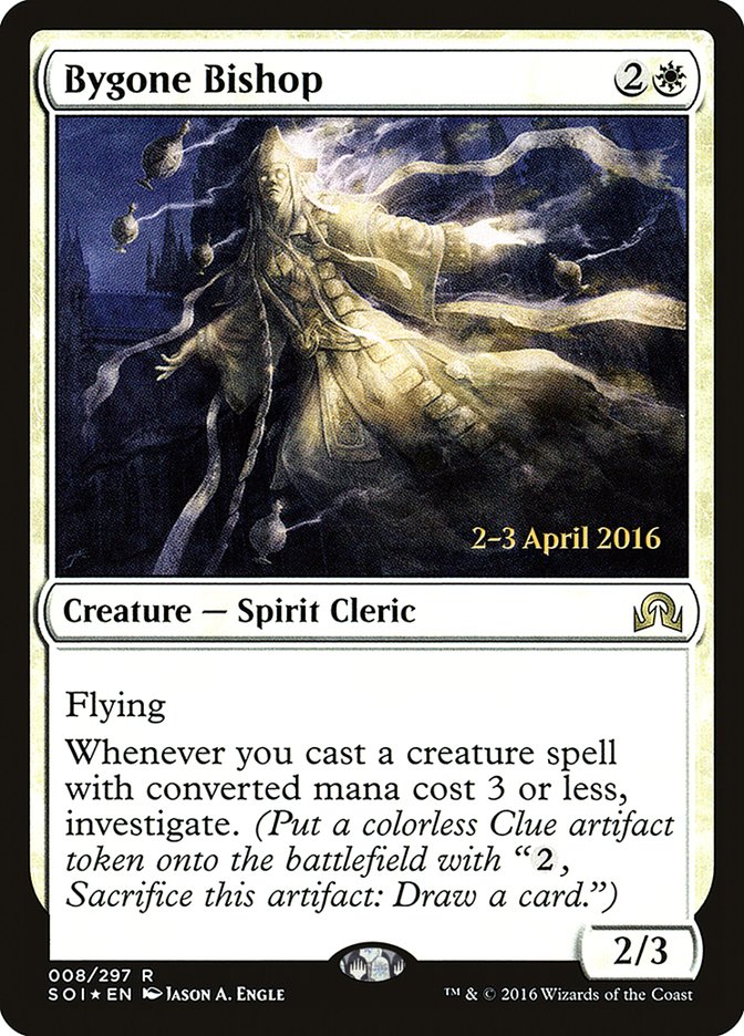 Bygone Bishop [Shadows over Innistrad Prerelease Promos] | Gate City Games LLC
