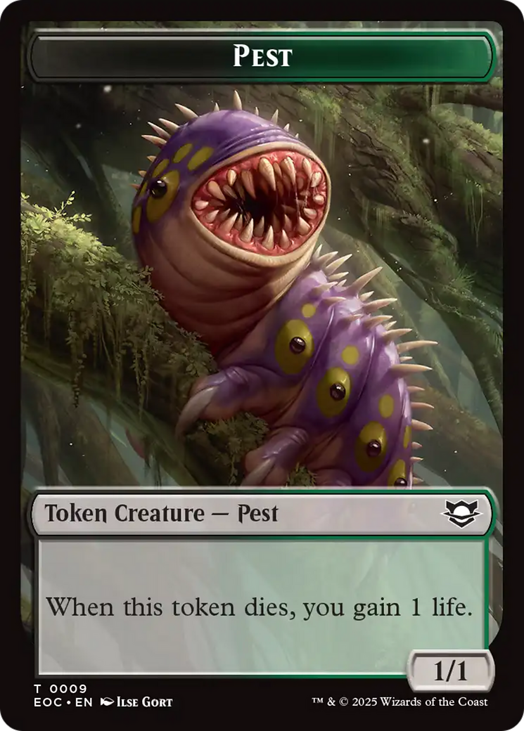 Bird // Pest Double-Sided Token [Edge of Eternities Commander Tokens] | Gate City Games LLC