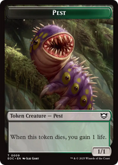 Beast (0006) // Pest Double-Sided Token [Edge of Eternities Commander Tokens] | Gate City Games LLC