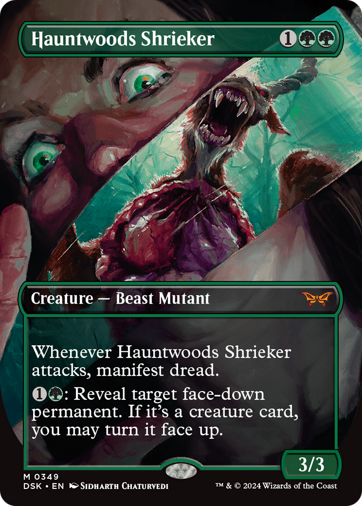 Hauntwoods Shrieker (Borderless) [Duskmourn: House of Horror] | Gate City Games LLC