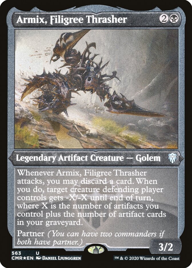Armix, Filigree Thrasher (Etched) [Commander Legends] | Gate City Games LLC