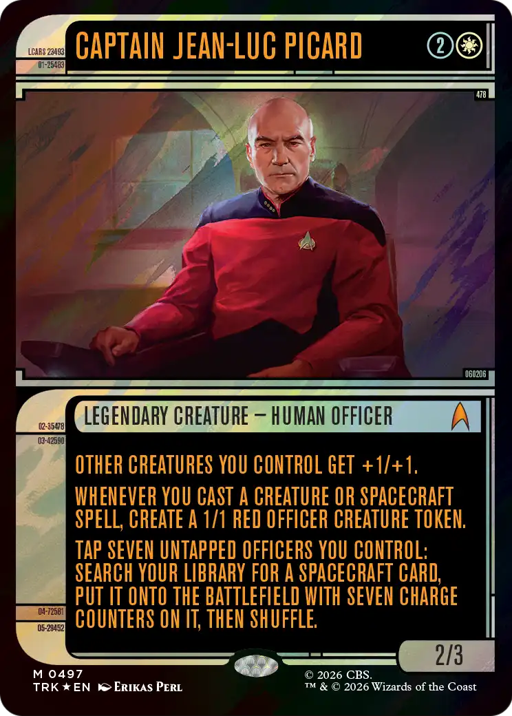 Captain Jean-Luc Picard (Showcase) (Surge Foil) [Star Trek] | Gate City Games LLC