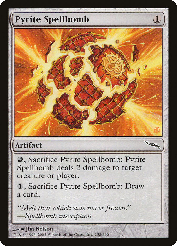 Pyrite Spellbomb [Mirrodin] | Gate City Games LLC