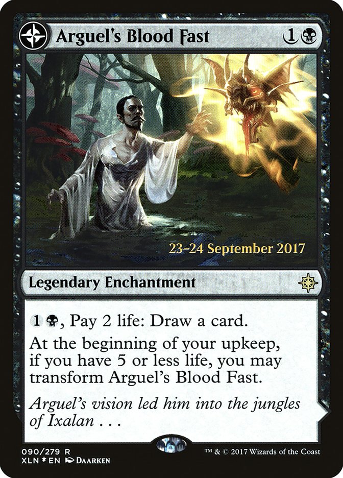 Arguel's Blood Fast // Temple of Aclazotz [Ixalan Prerelease Promos] | Gate City Games LLC