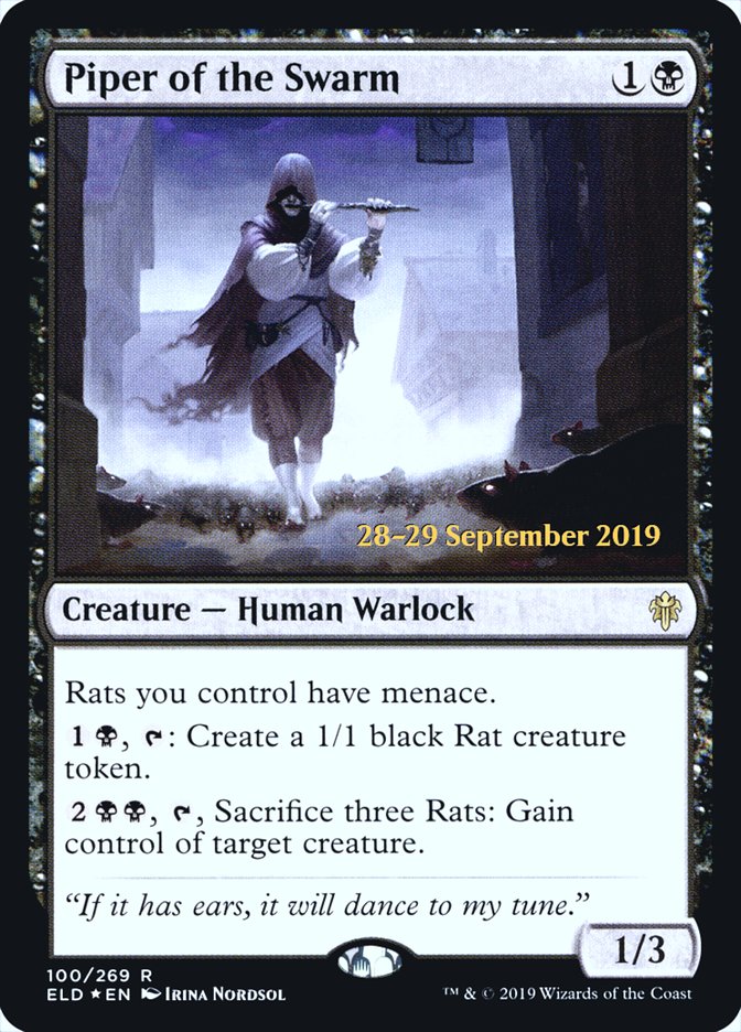 Piper of the Swarm [Throne of Eldraine Prerelease Promos] | Gate City Games LLC