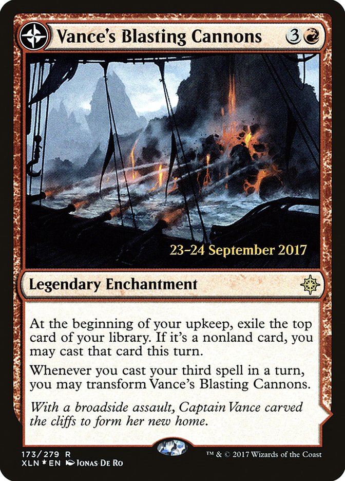 Vance's Blasting Cannons // Spitfire Bastion [Ixalan Prerelease Promos] | Gate City Games LLC