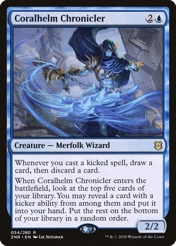 Coralhelm Chronicler (Promo Pack) [Zendikar Rising Promos] | Gate City Games LLC
