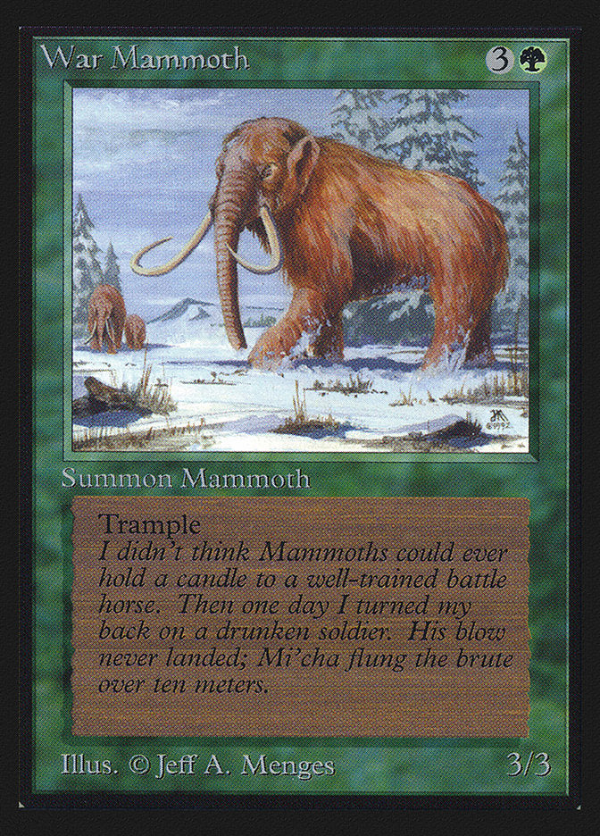 War Mammoth [International Collectors' Edition] | Gate City Games LLC