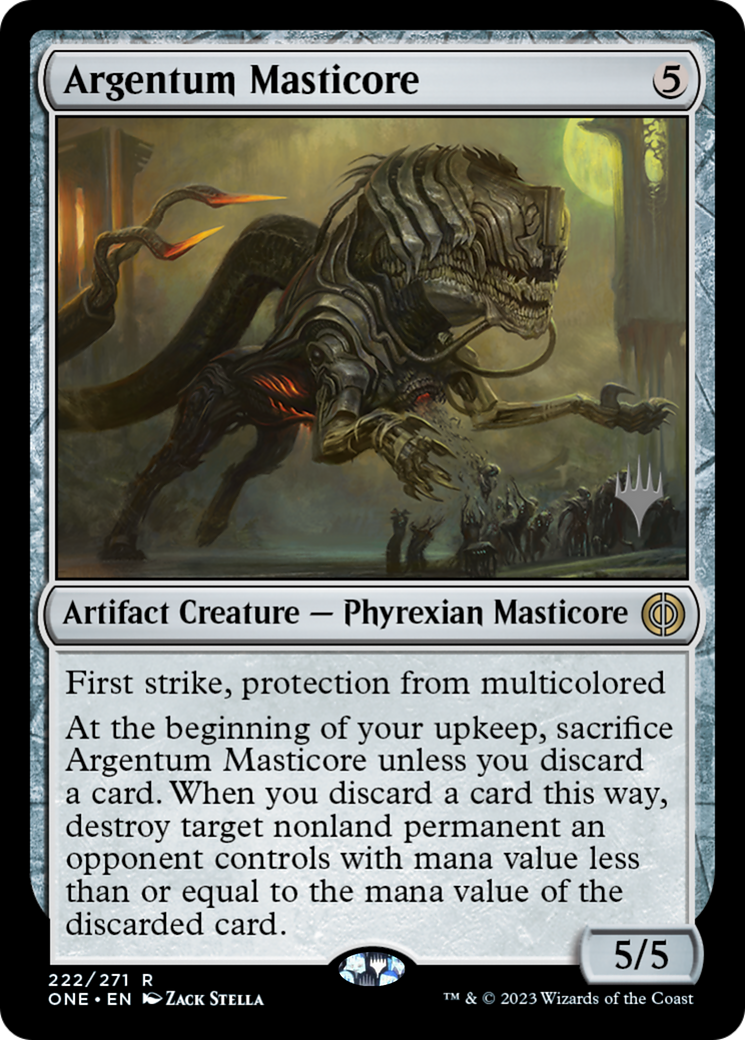 Argentum Masticore (Promo Pack) [Phyrexia: All Will Be One Promos] | Gate City Games LLC