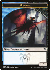 Copy // Horror Double-Sided Token [Guilds of Ravnica Guild Kit Tokens] | Gate City Games LLC