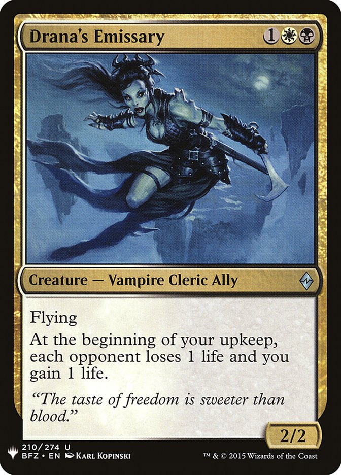 Drana's Emissary [Mystery Booster] | Gate City Games LLC