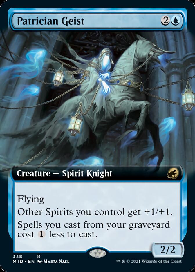 Patrician Geist (Extended Art) [Innistrad: Midnight Hunt] | Gate City Games LLC