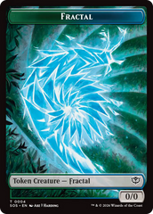 Thopter // Fractal (0004) Double-Sided Token [Secrets of Strixhaven Commander Tokens] | Gate City Games LLC