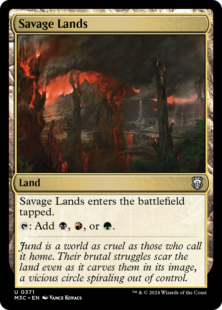 Savage Lands (Ripple Foil) [Modern Horizons 3 Commander] | Gate City Games LLC