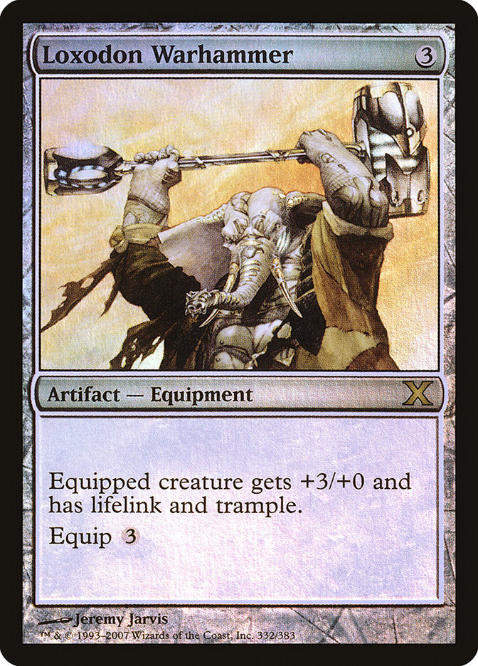 Loxodon Warhammer (Premium Foil) [Tenth Edition] | Gate City Games LLC