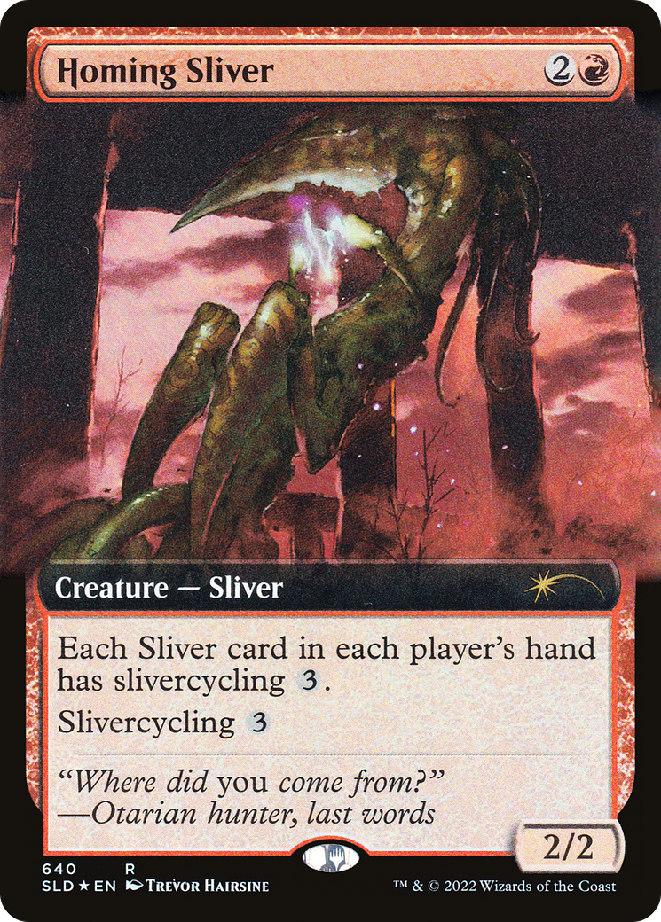 Homing Sliver (Extended Art) [Secret Lair Drop Promos] | Gate City Games LLC