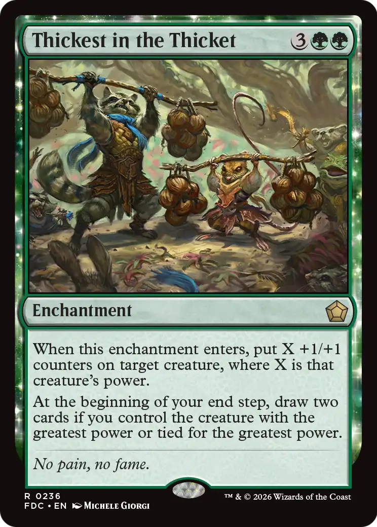 Thickest in the Thicket [Foundations Commander] | Gate City Games LLC