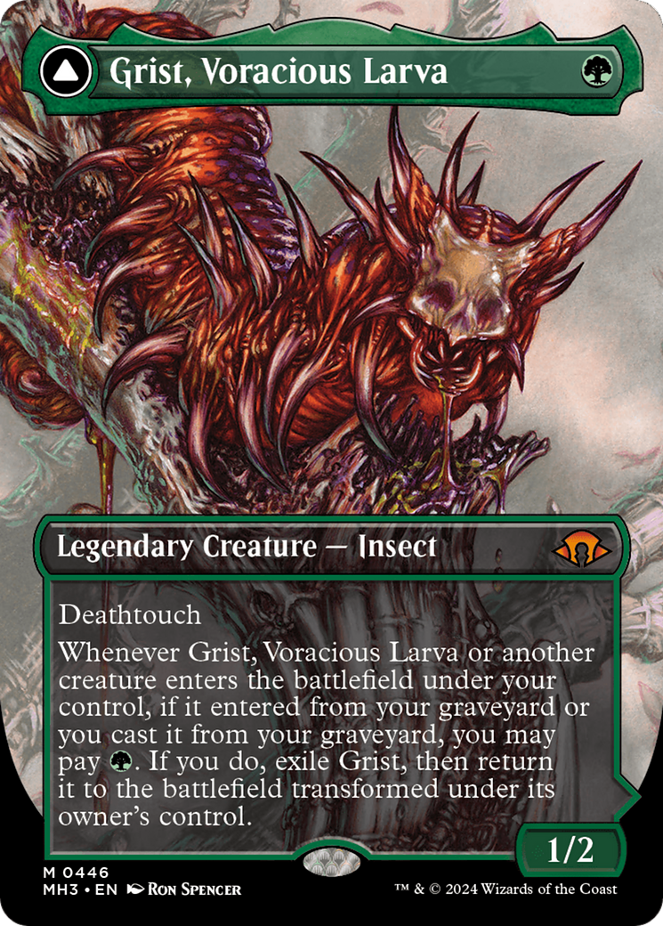 Grist, Voracious Larva // Grist, the Plague Swarm (Borderless) [Modern Horizons 3] | Gate City Games LLC