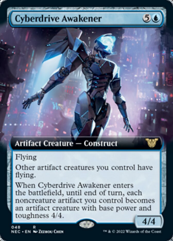 Cyberdrive Awakener (Extended Art) [Kamigawa: Neon Dynasty Commander] | Gate City Games LLC