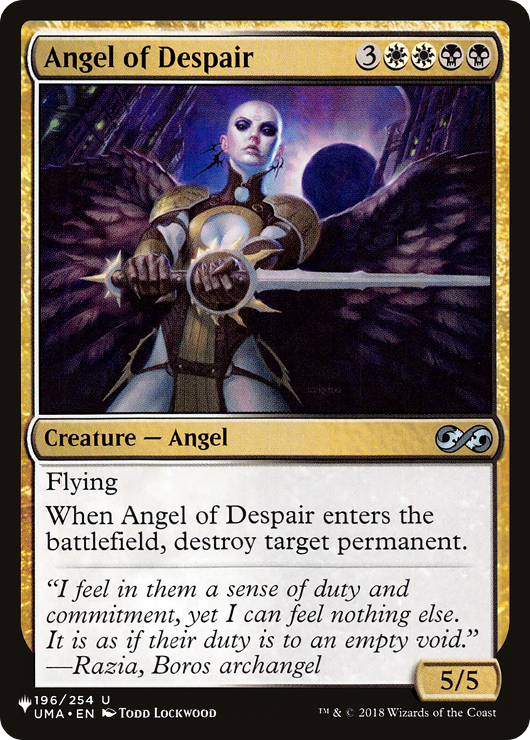 Angel of Despair [The List Reprints] | Gate City Games LLC