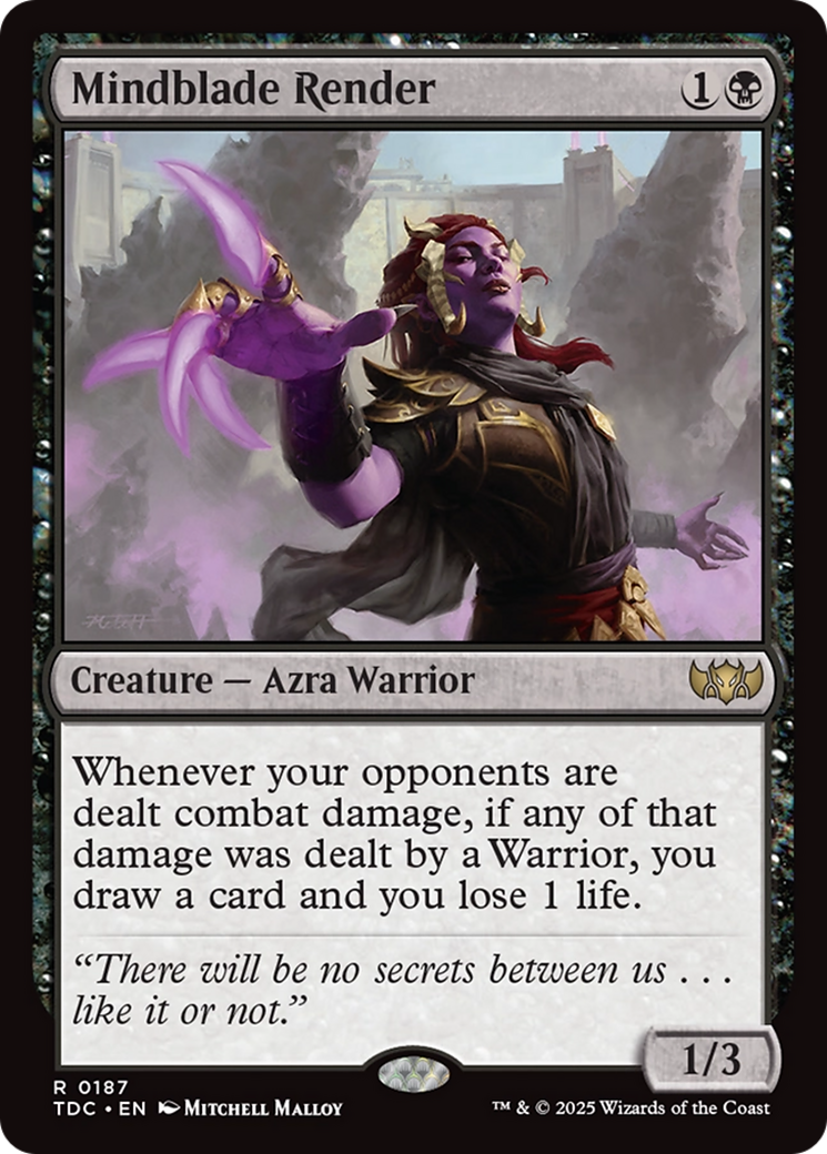 Mindblade Render [Tarkir: Dragonstorm Commander] | Gate City Games LLC