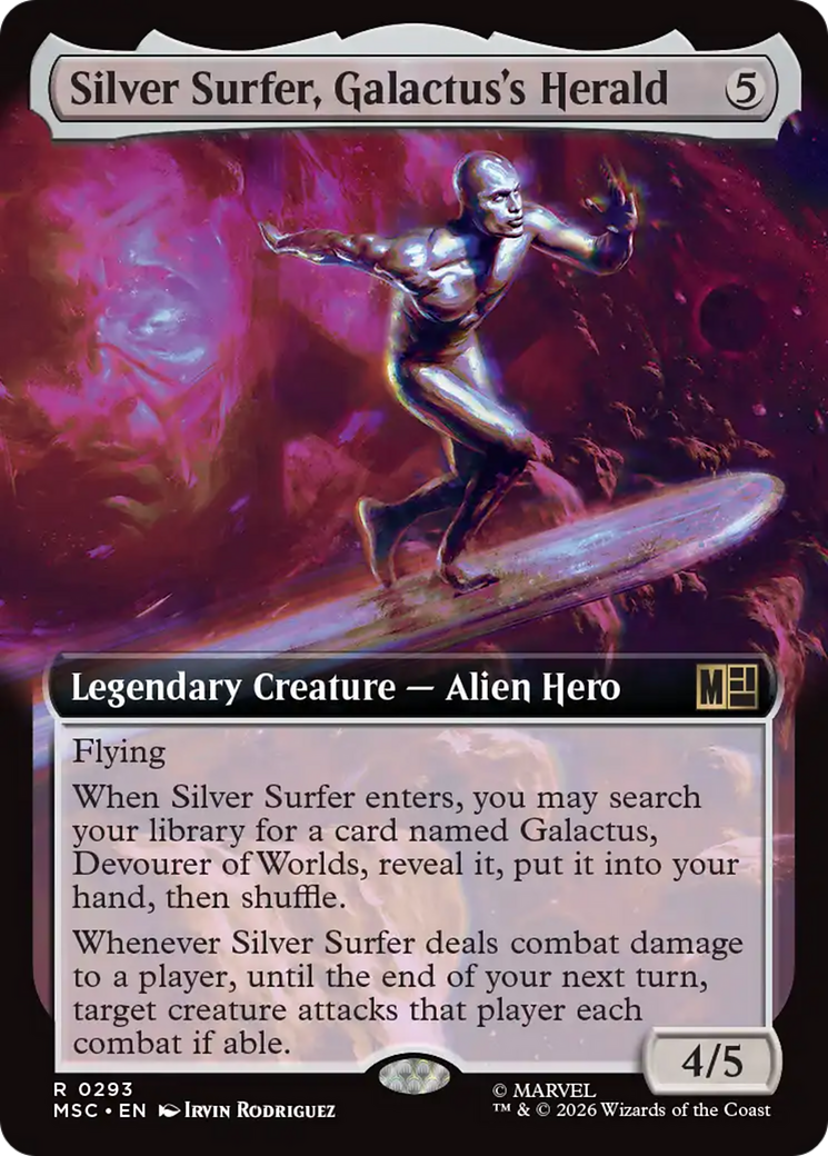 Silver Surfer, Galactus's Herald (Extended Art) [Marvel Super Heroes Commander] | Gate City Games LLC