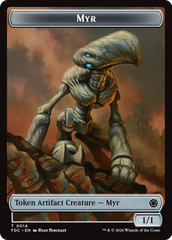 Thopter // Myr Double-Sided Token [Foundations Commander Tokens] | Gate City Games LLC