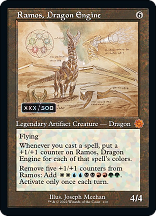 Ramos, Dragon Engine (Retro Schematic) (Serialized) [The Brothers' War Retro Artifacts] | Gate City Games LLC