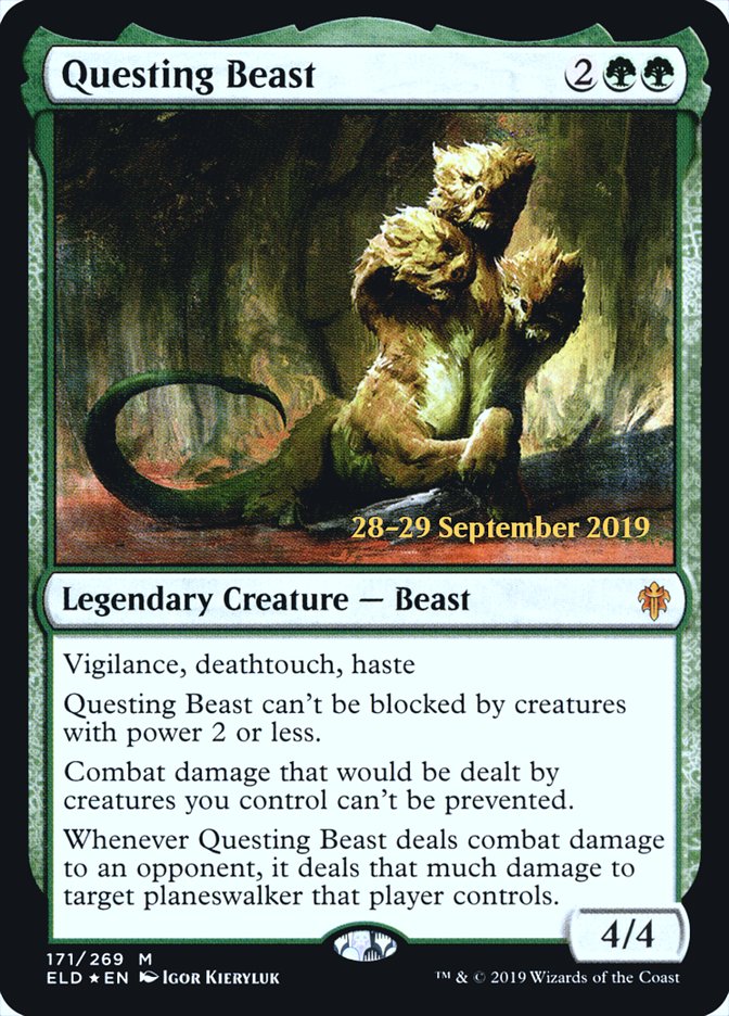 Questing Beast [Throne of Eldraine Prerelease Promos] | Gate City Games LLC