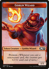 Cat (011) // Goblin Wizard Double-Sided Token [Core Set 2021 Tokens] | Gate City Games LLC