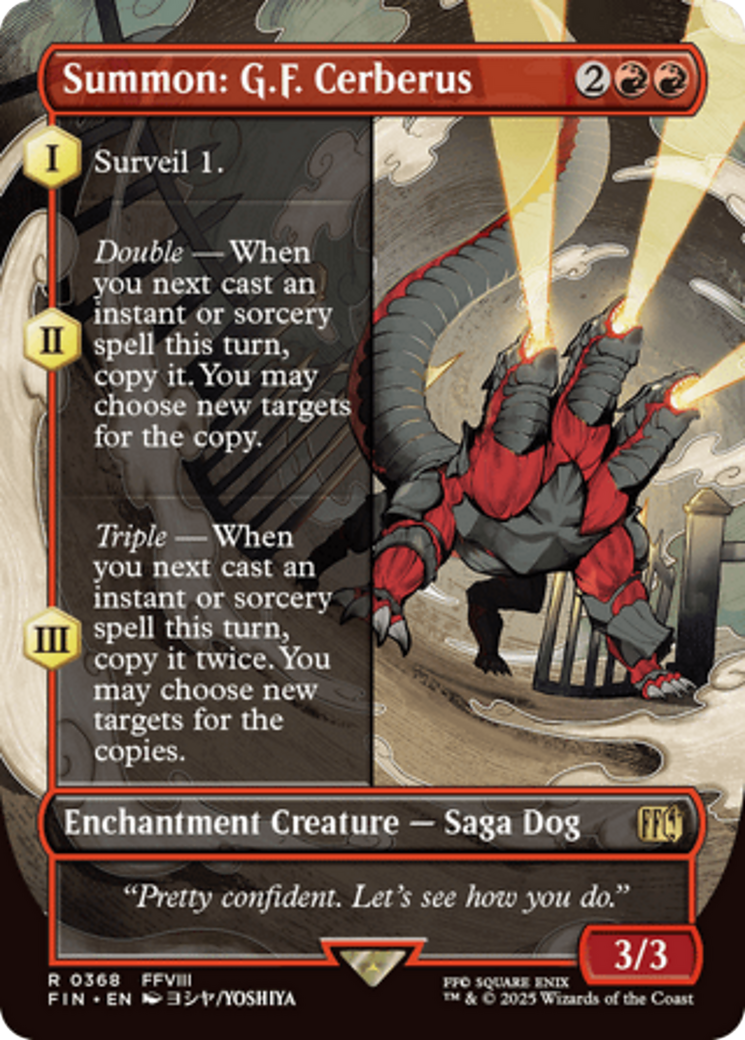 Summon: G.F. Cerberus (Borderless) [FINAL FANTASY] | Gate City Games LLC