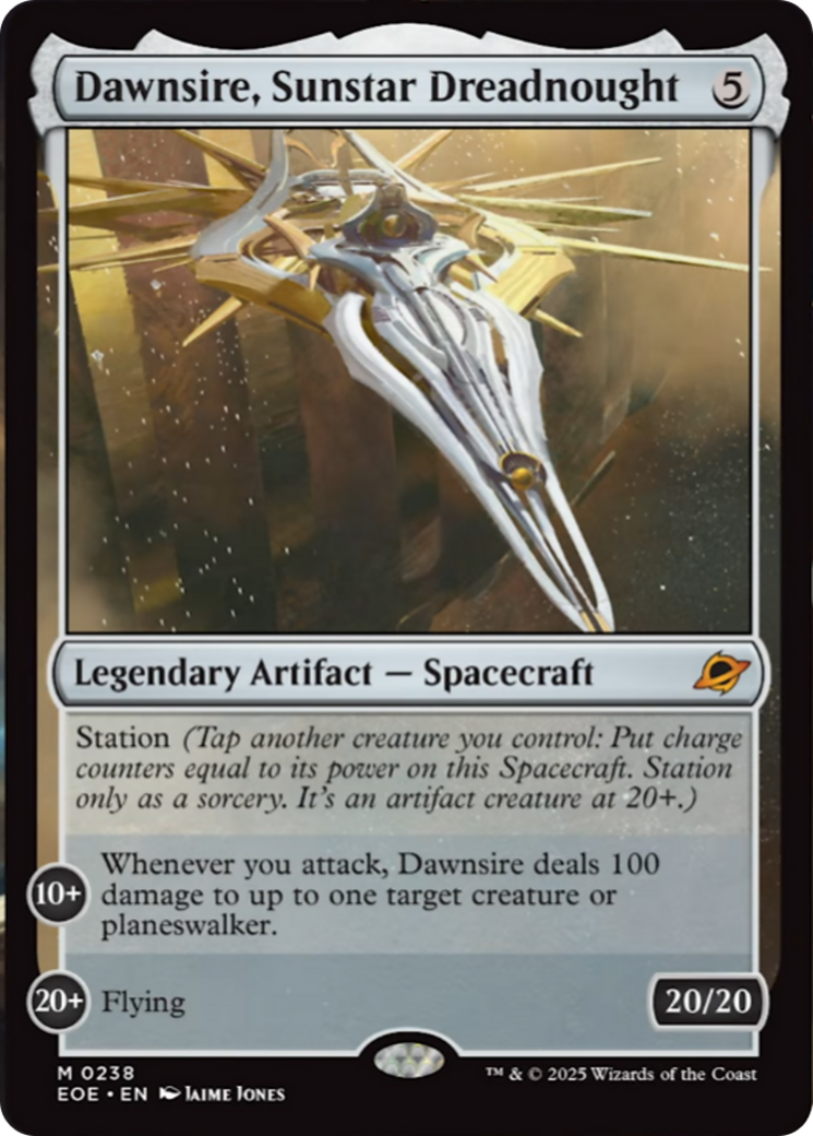 Dawnsire, Sunstar Dreadnought [Edge of Eternities] | Gate City Games LLC